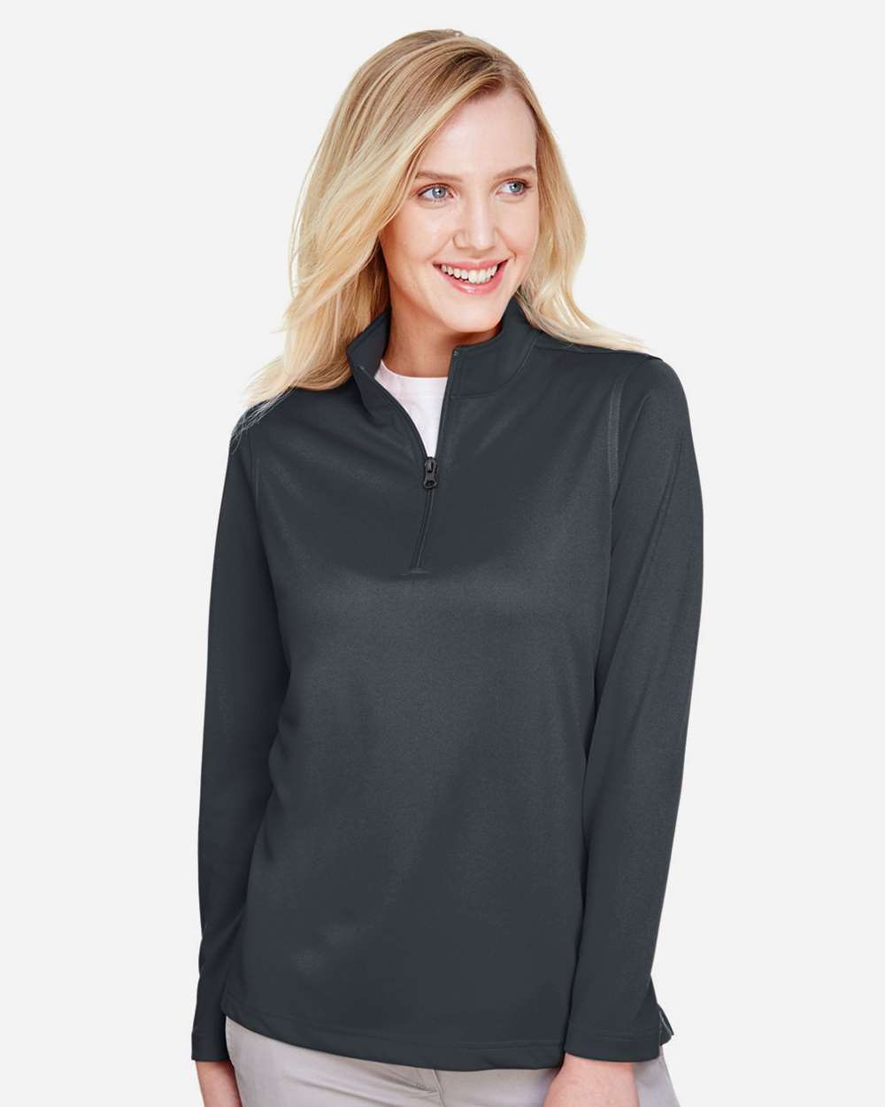 Harriton-M748W-Women's Advantage Snag Protection Plus Quarter-Zip Pullover - Image 9