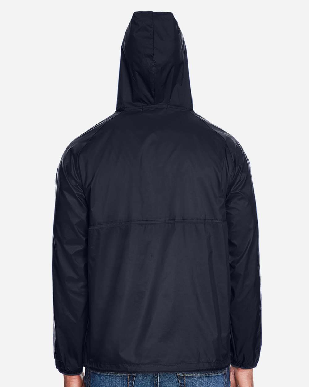 Harriton-M750-Unisex Packable Hooded Nylon Jacket - Image 11
