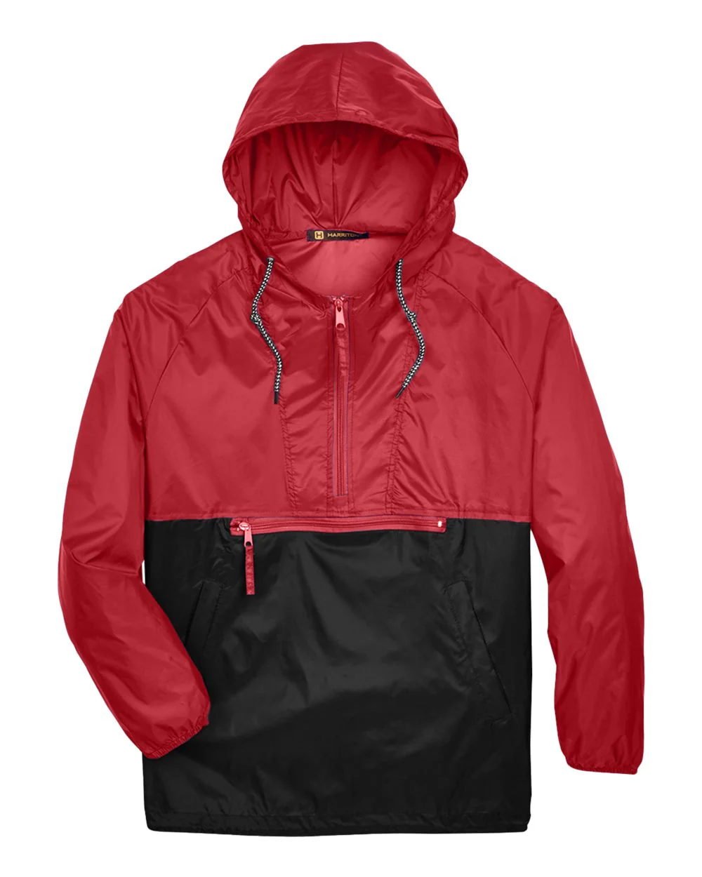 Harriton-M750-Unisex Packable Hooded Nylon Jacket - Image 12