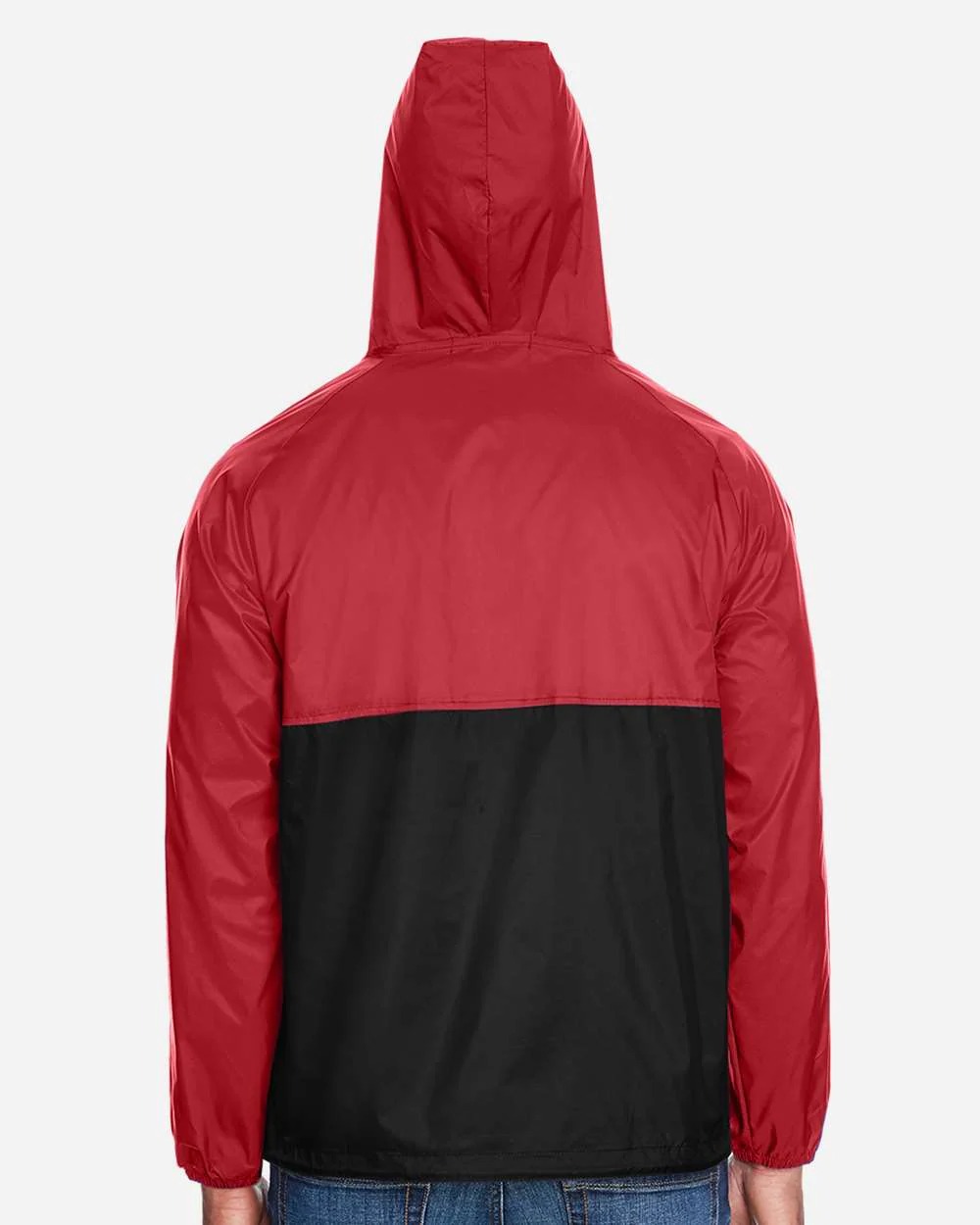 Harriton-M750-Unisex Packable Hooded Nylon Jacket - Image 16
