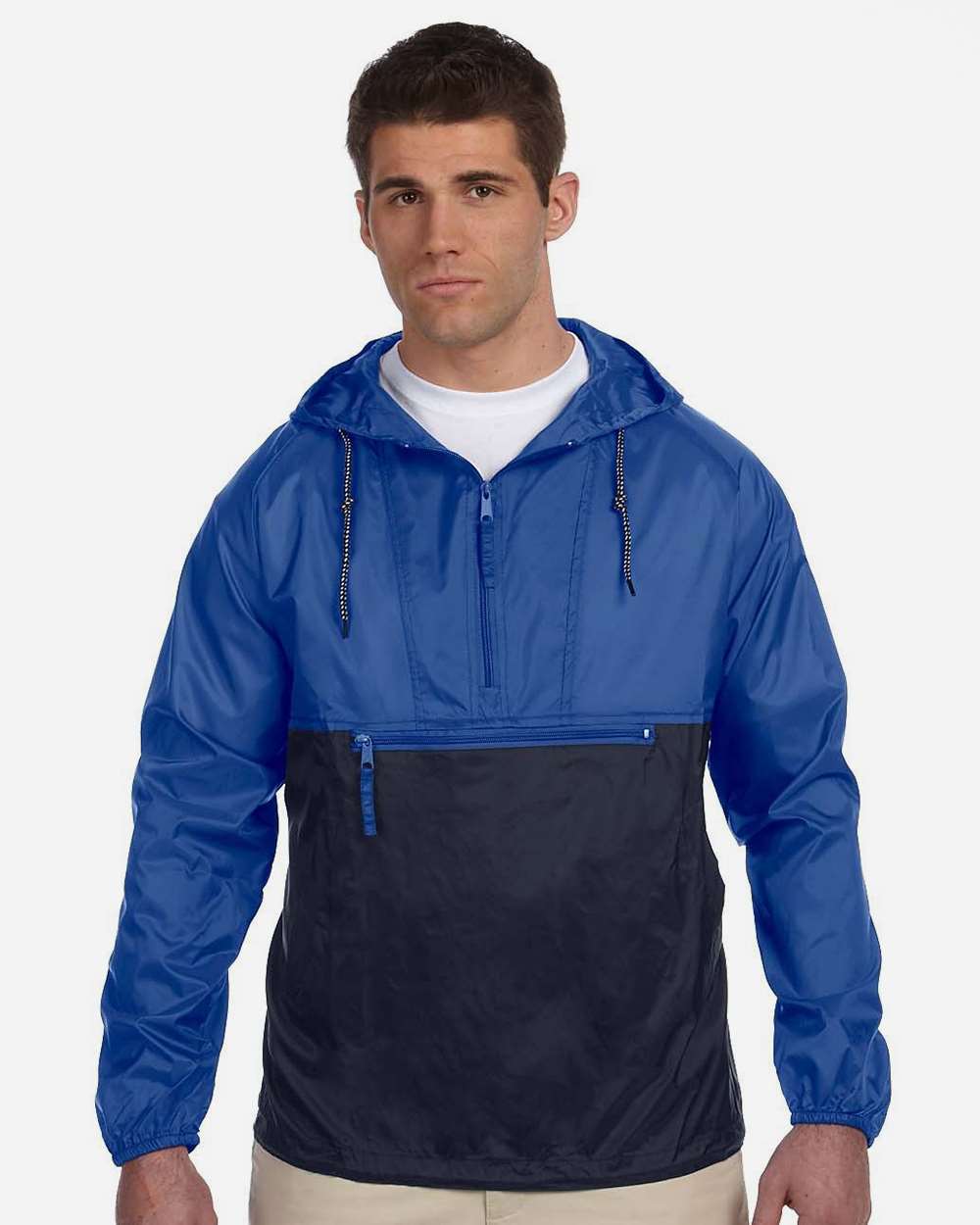 Harriton-M750-Unisex Packable Hooded Nylon Jacket - Image 19