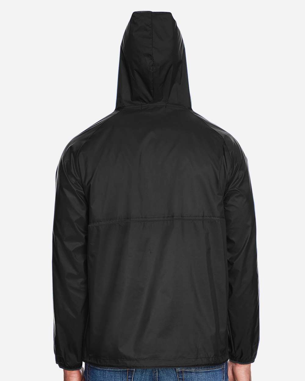 Harriton-M750-Unisex Packable Hooded Nylon Jacket - Image 5