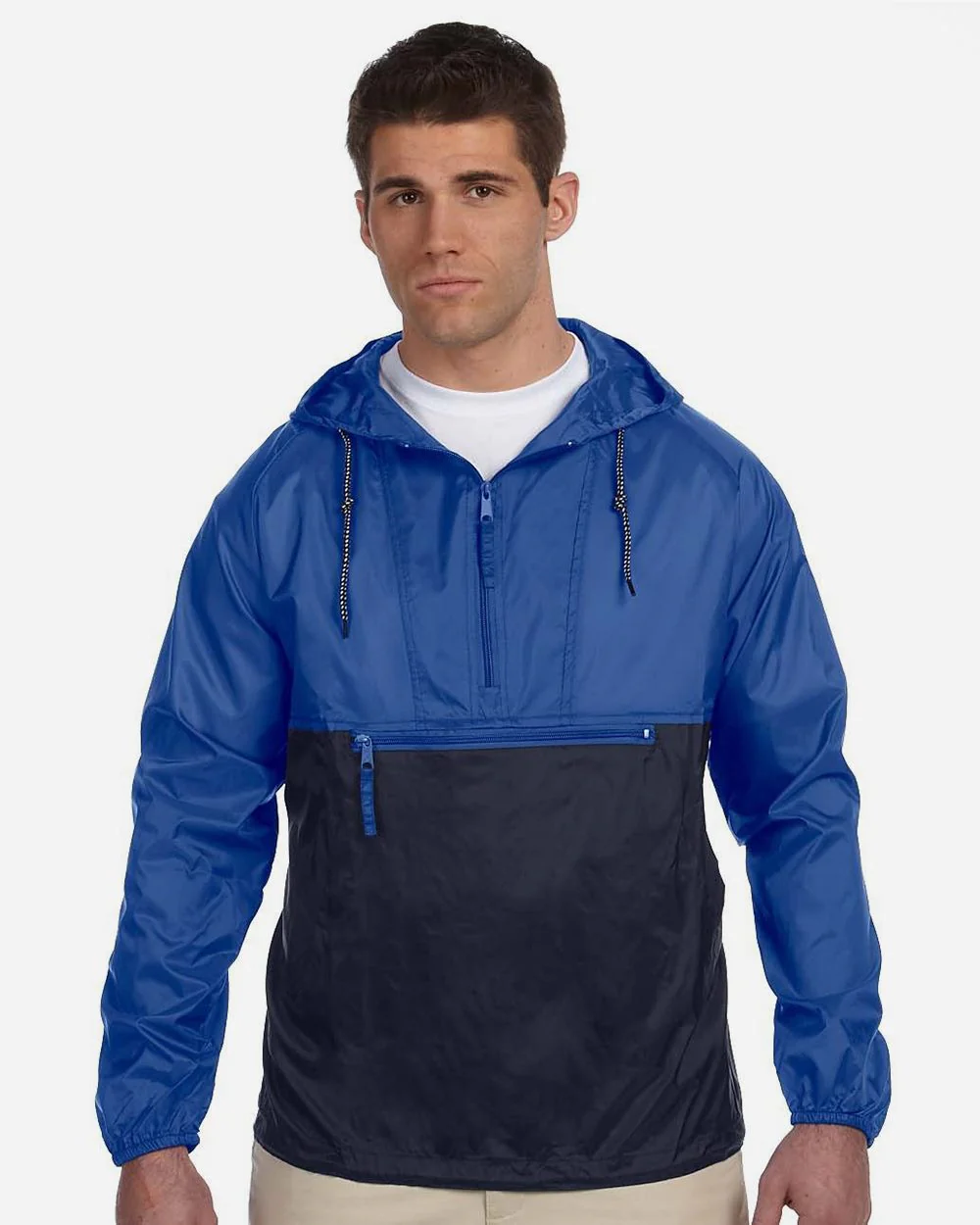 Harriton-M750-Unisex Packable Hooded Nylon Jacket - Image 6