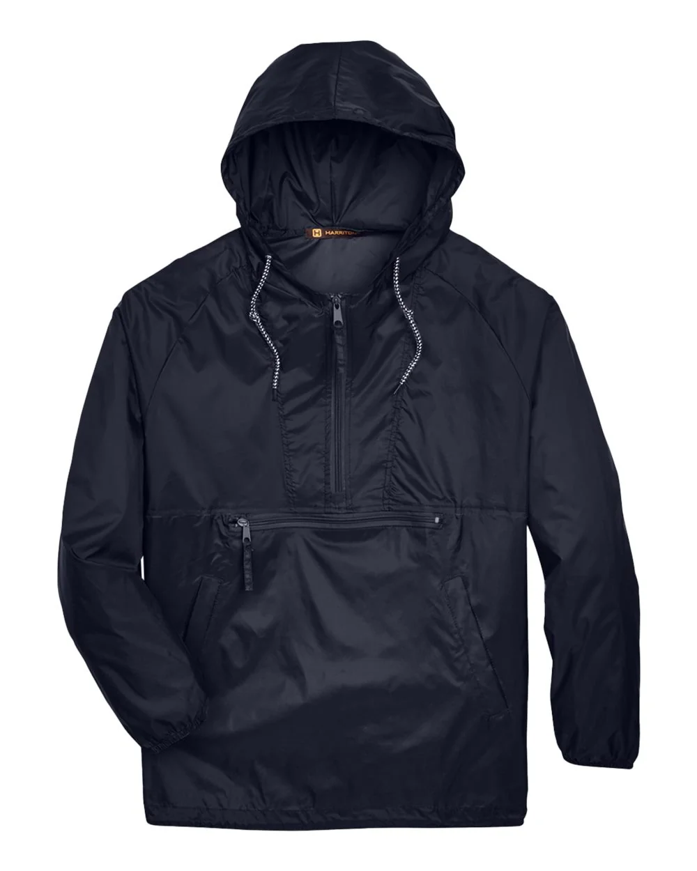 Harriton-M750-Unisex Packable Hooded Nylon Jacket - Image 7