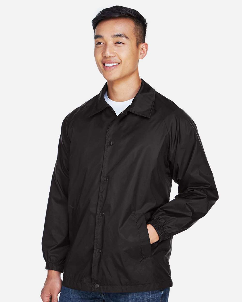 Harriton-M775-Unisex Nylon Staff Jacket - Image 4