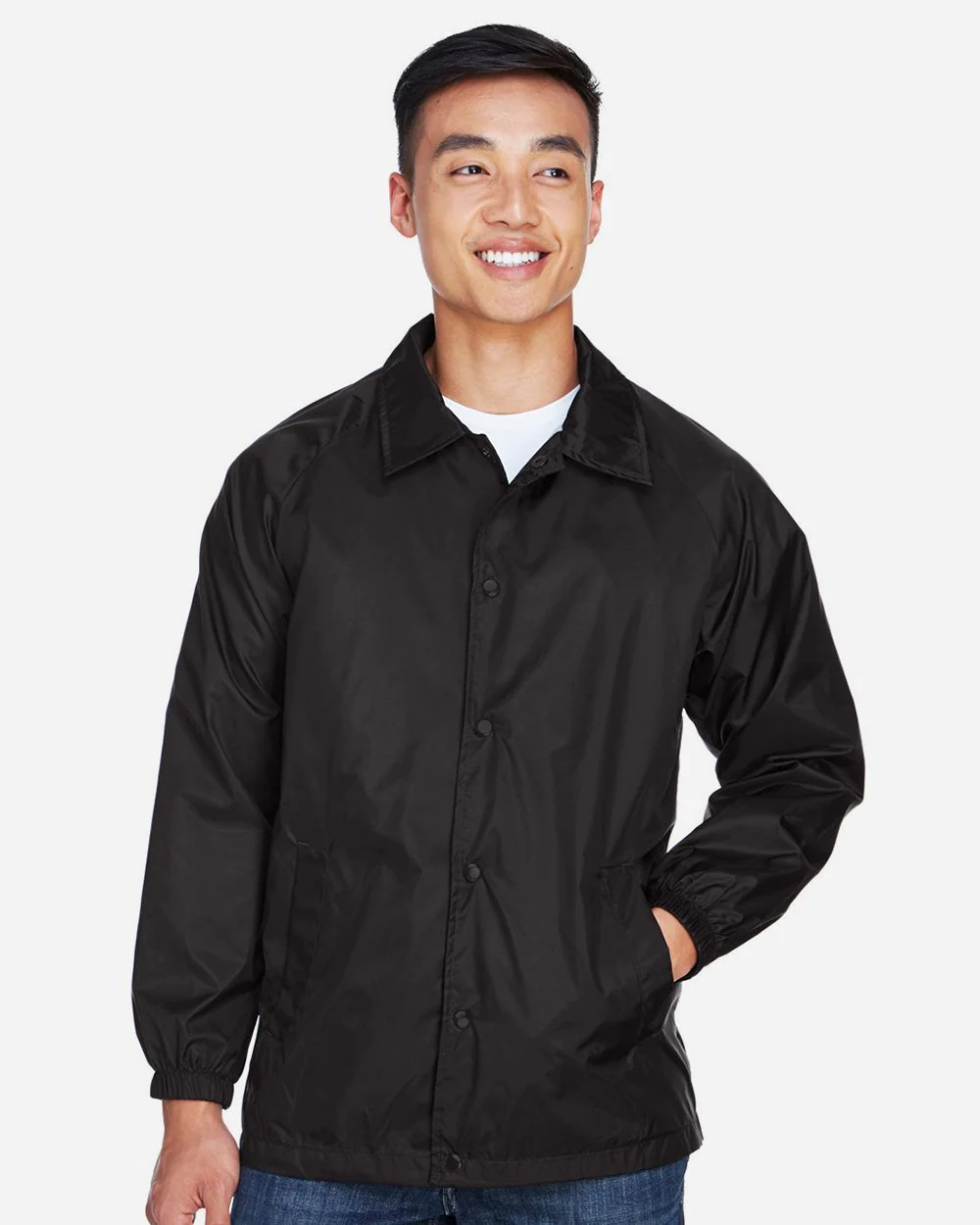 Harriton-M775-Unisex Nylon Staff Jacket - Image 6