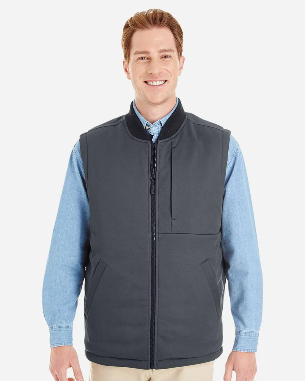 Harriton-M776-Unisex Dockside Interactive Reversible Freezer Vest - Image 2