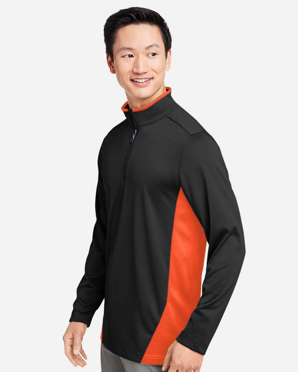 Harriton-M786-Men's Flash Snag Protection Plus IL Colorblock Quarter-Zip Pullover - Image 18
