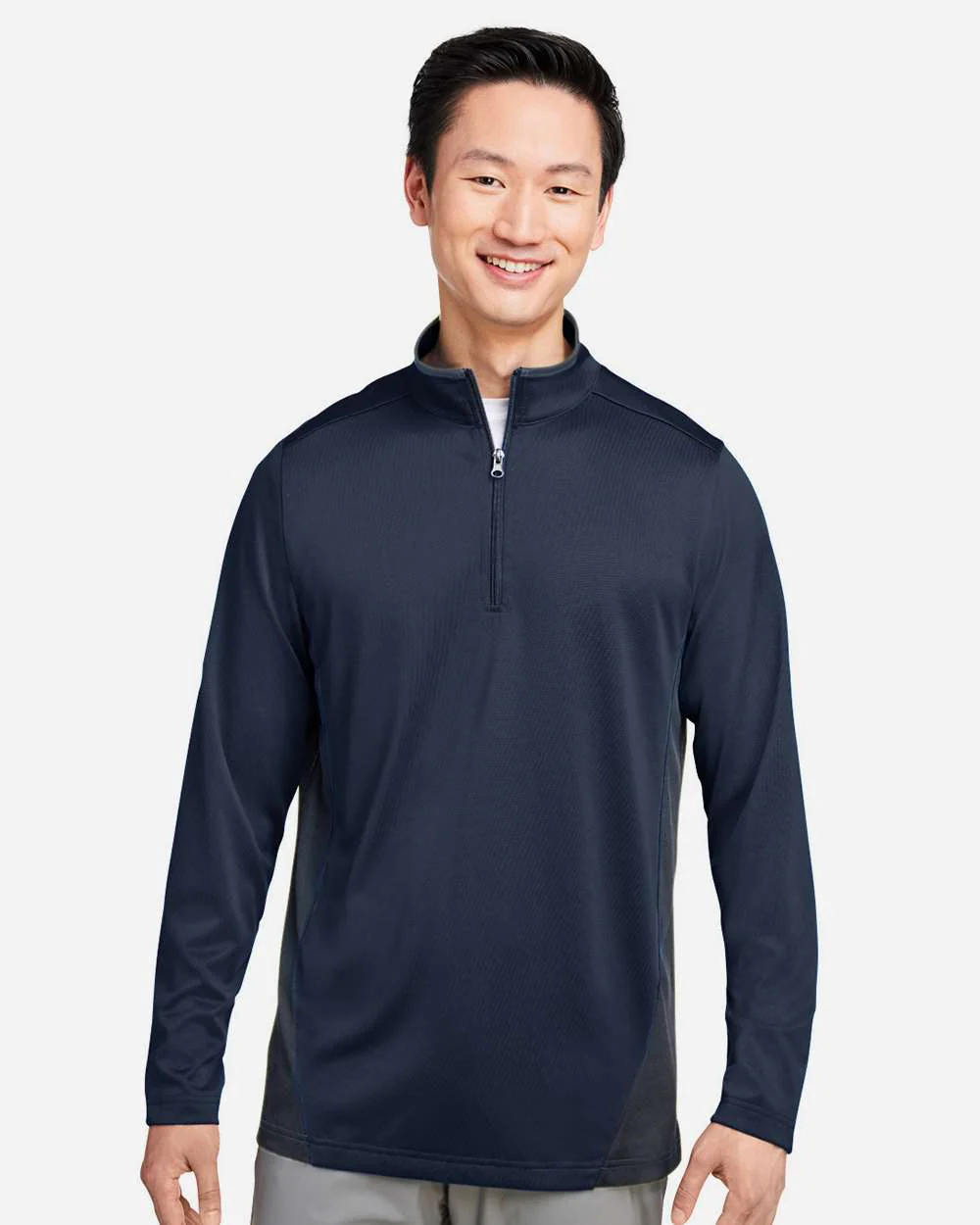 Harriton-M786-Men's Flash Snag Protection Plus IL Colorblock Quarter-Zip Pullover - Image 23