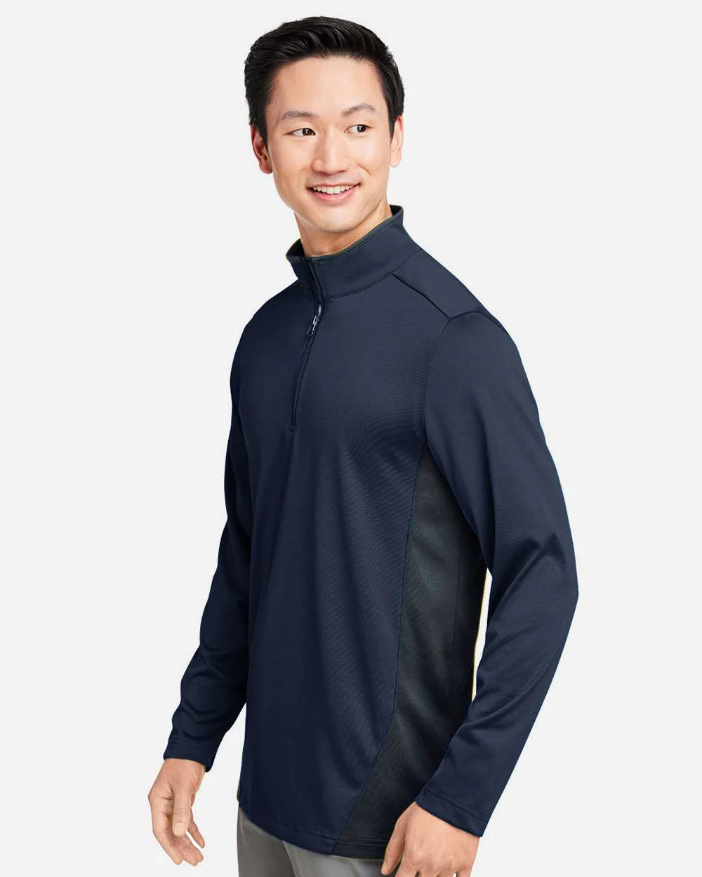 Harriton-M786-Men's Flash Snag Protection Plus IL Colorblock Quarter-Zip Pullover - Image 24