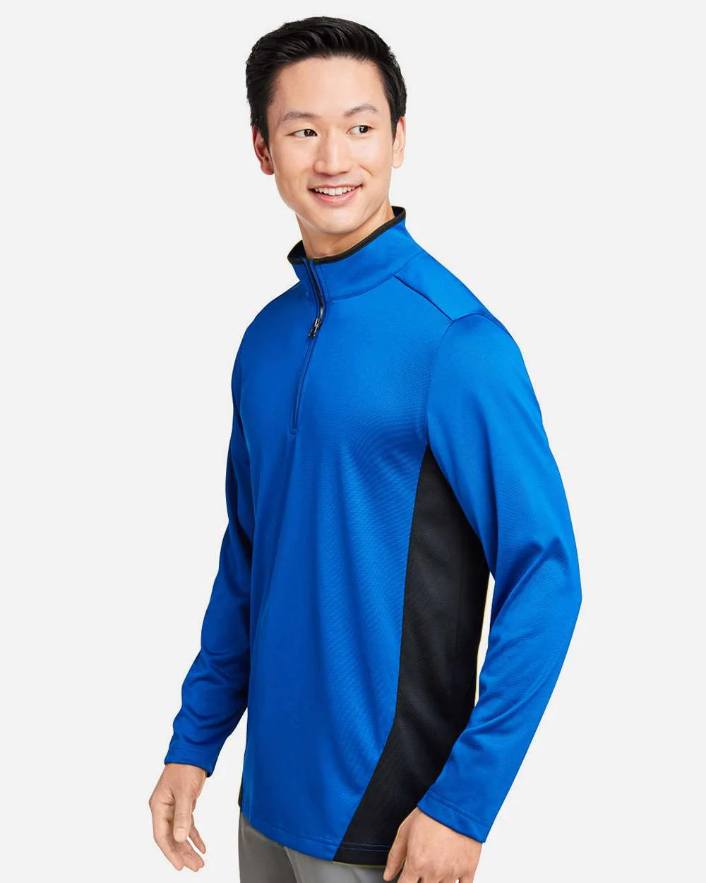 Harriton-M786-Men's Flash Snag Protection Plus IL Colorblock Quarter-Zip Pullover - Image 36