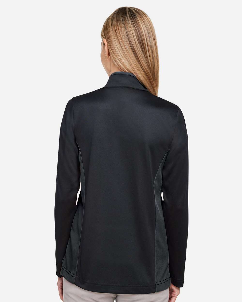 Harriton-M786W-Women's Flash Snag Protection Plus IL Colorblock Quarter-Zip Pullover - Image 6