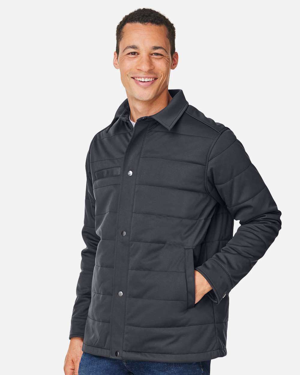 Harriton-M821-Unisex Guardian Soft Shell Chore Coat - Image 12