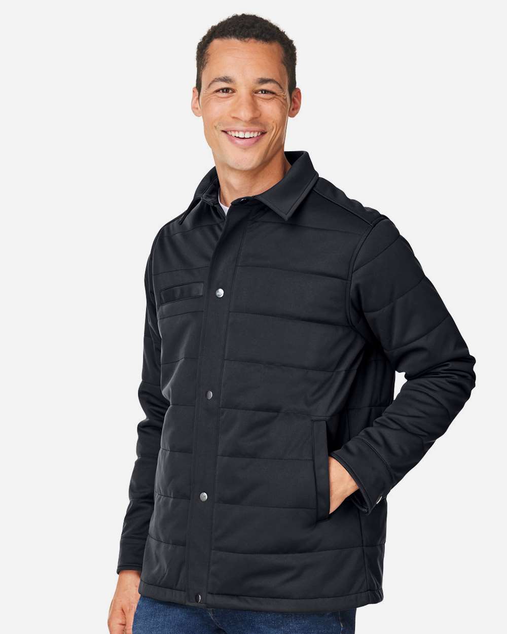 Harriton-M821-Unisex Guardian Soft Shell Chore Coat - Image 5