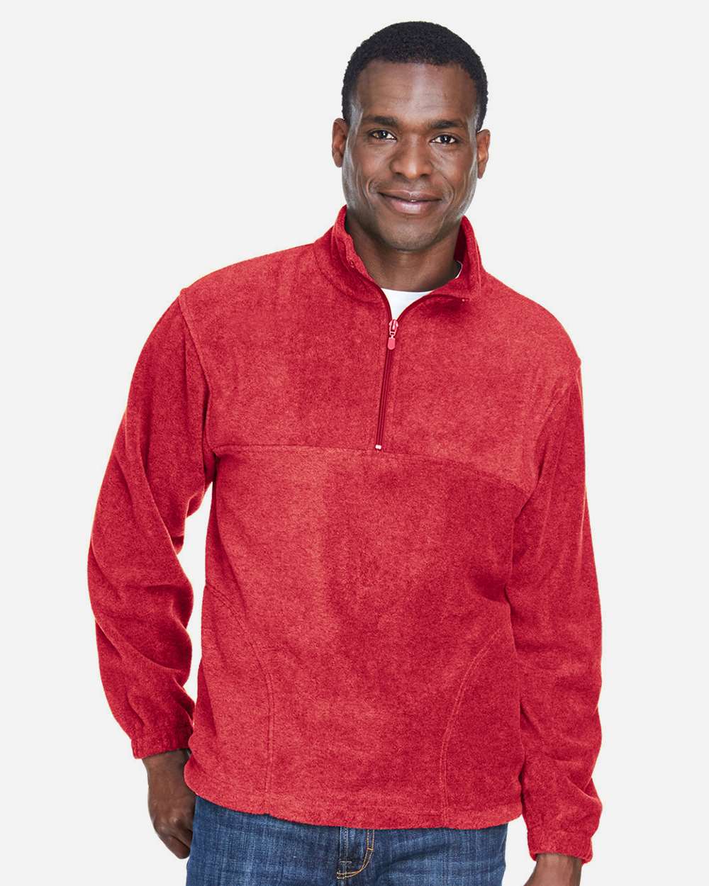 Harriton-M980-Men's Quarter-Zip Fleece Pullover - Image 24