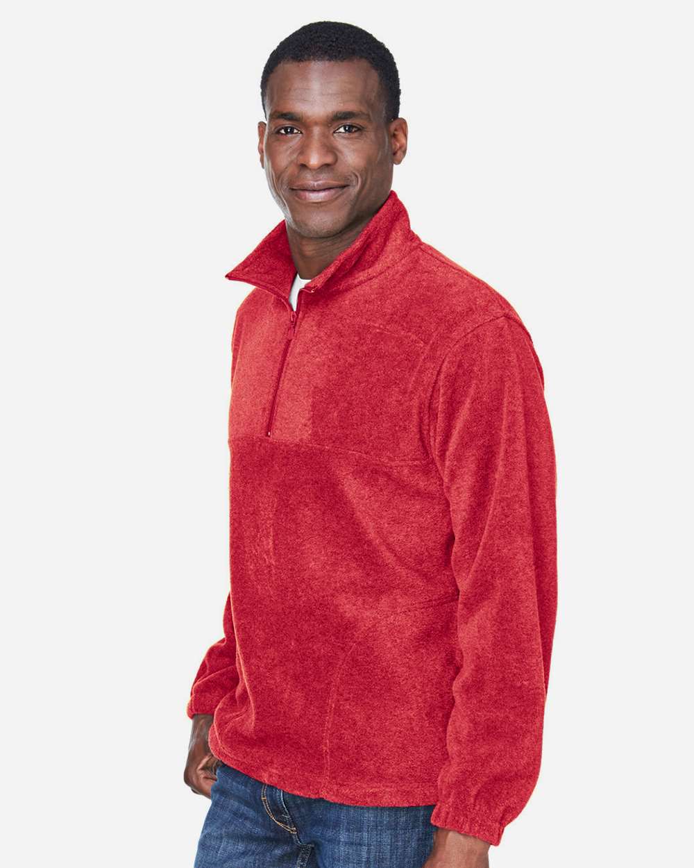 Harriton-M980-Men's Quarter-Zip Fleece Pullover - Image 25