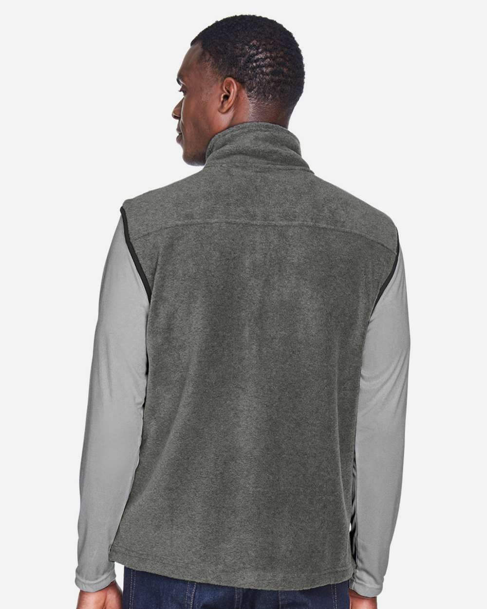 Harriton-M985-Unisex Fleece Full-Zip Vest - Image 11