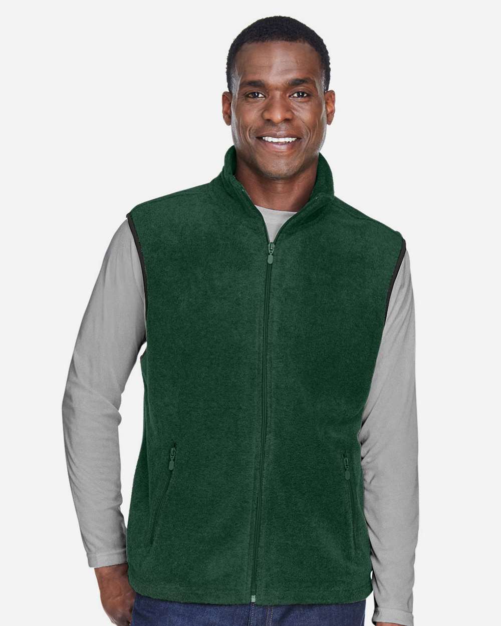 Harriton-M985-Unisex Fleece Full-Zip Vest - Image 14