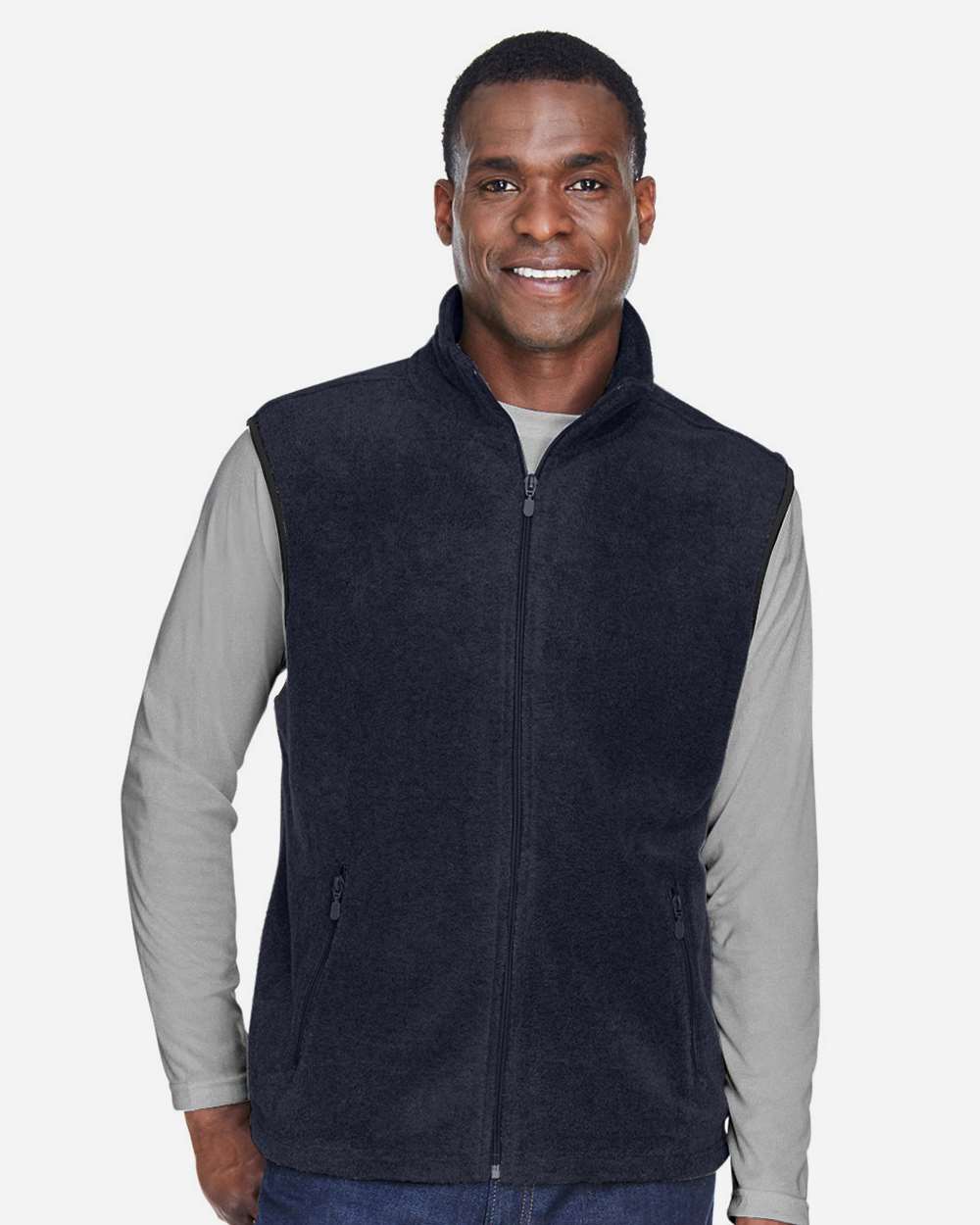 Harriton-M985-Unisex Fleece Full-Zip Vest - Image 19