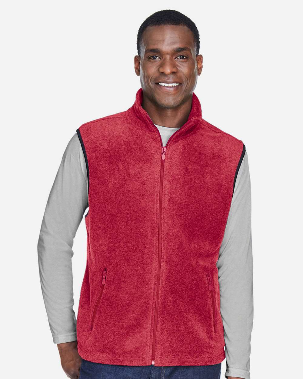 Harriton-M985-Unisex Fleece Full-Zip Vest - Image 24