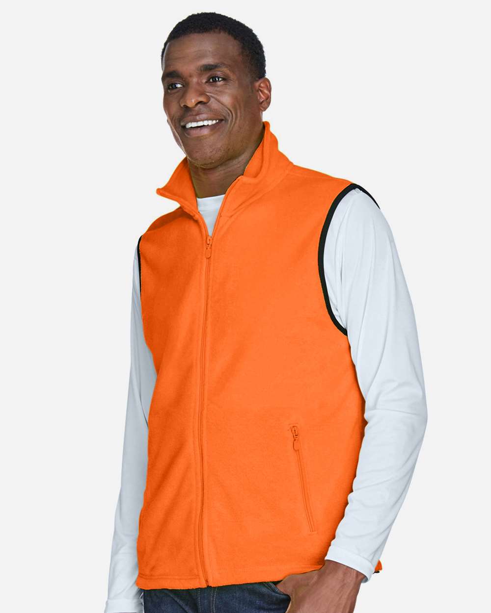 Harriton-M985-Unisex Fleece Full-Zip Vest - Image 30