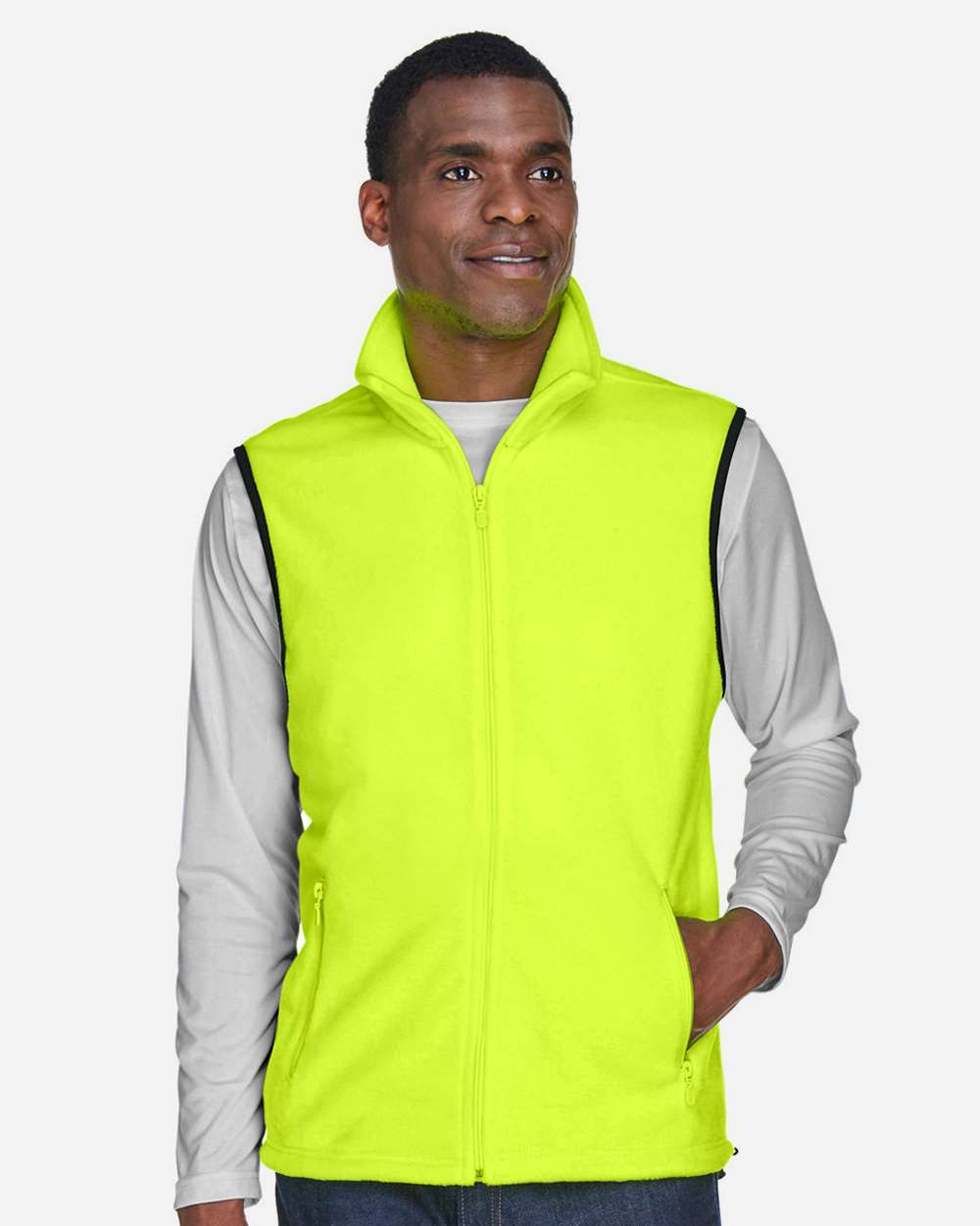Harriton-M985-Unisex Fleece Full-Zip Vest - Image 34