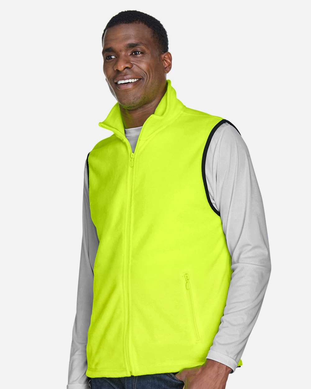 Harriton-M985-Unisex Fleece Full-Zip Vest - Image 35