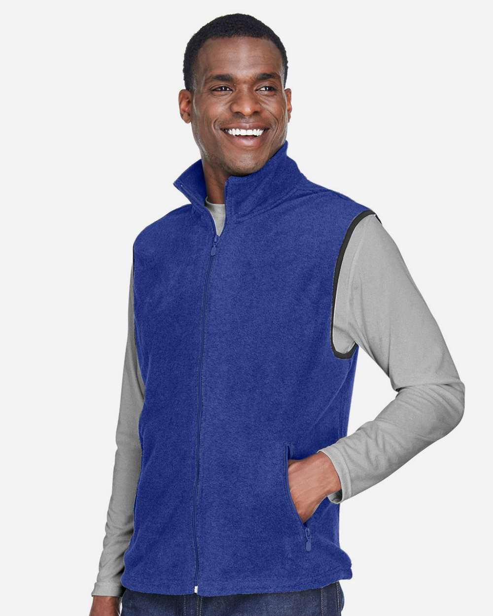 Harriton-M985-Unisex Fleece Full-Zip Vest - Image 40