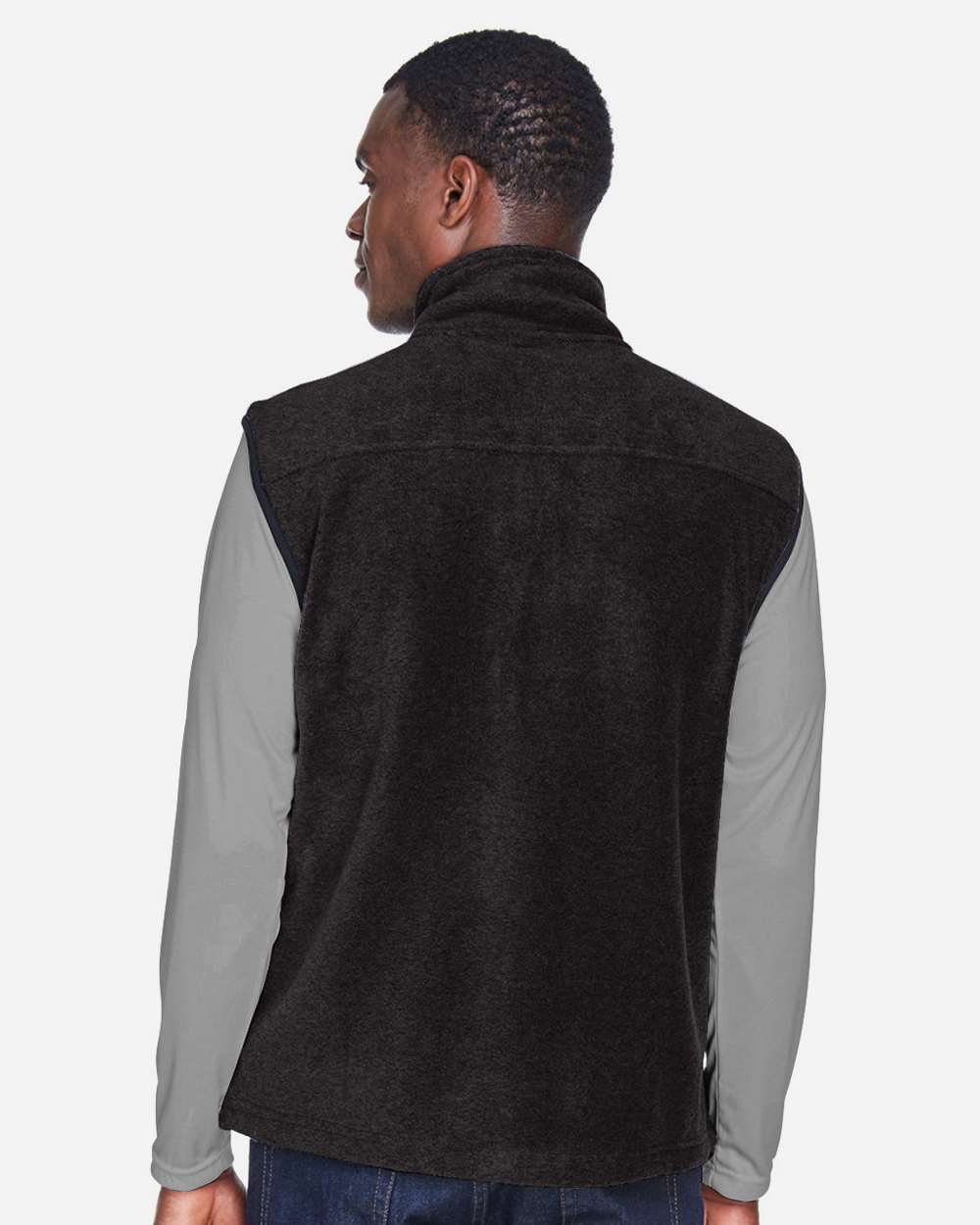 Harriton-M985-Unisex Fleece Full-Zip Vest - Image 5