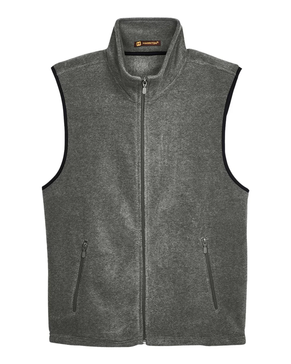 Harriton-M985-Unisex Fleece Full-Zip Vest - Image 7