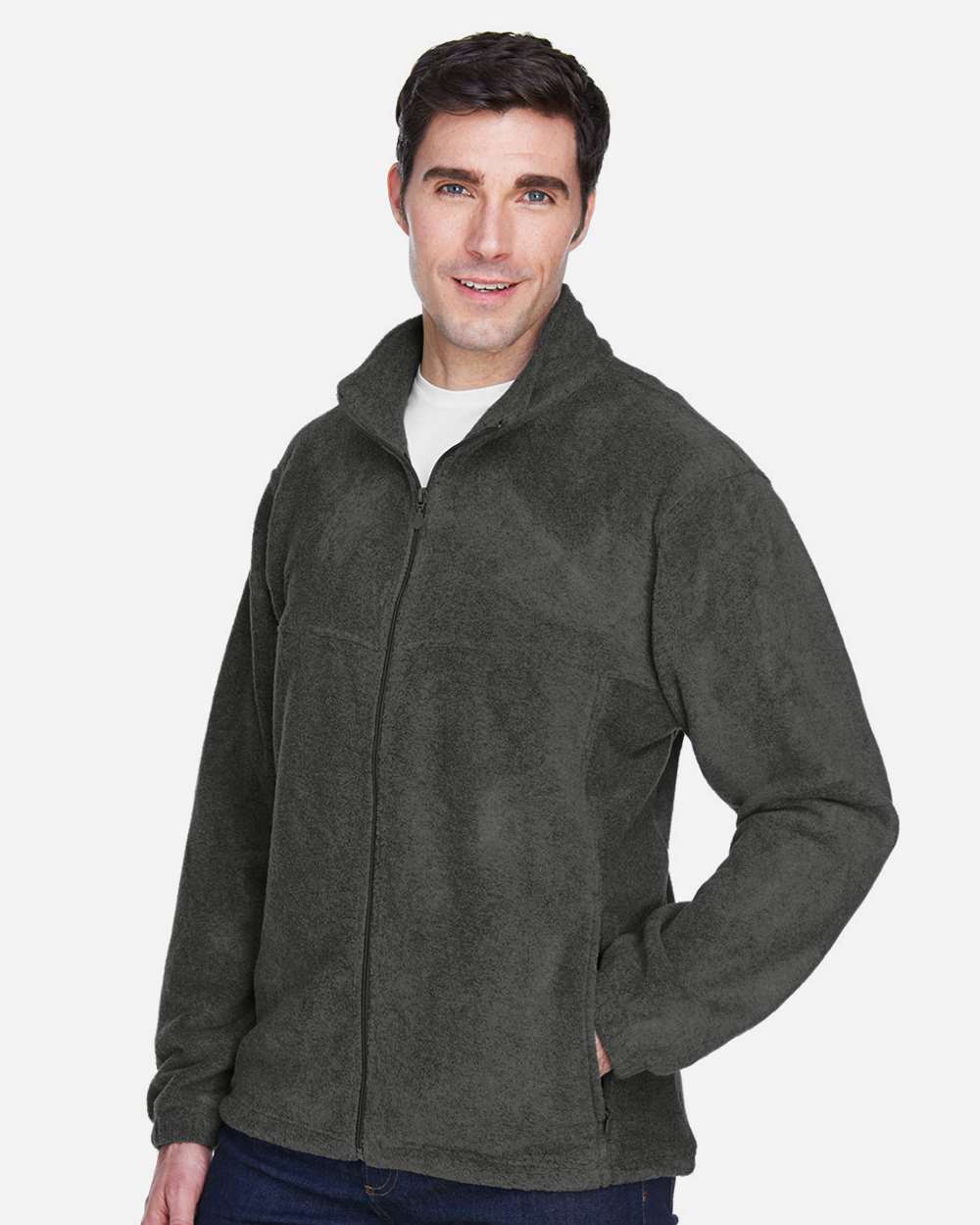 Harriton-M990-Men's Full-Zip Fleece - Image 10