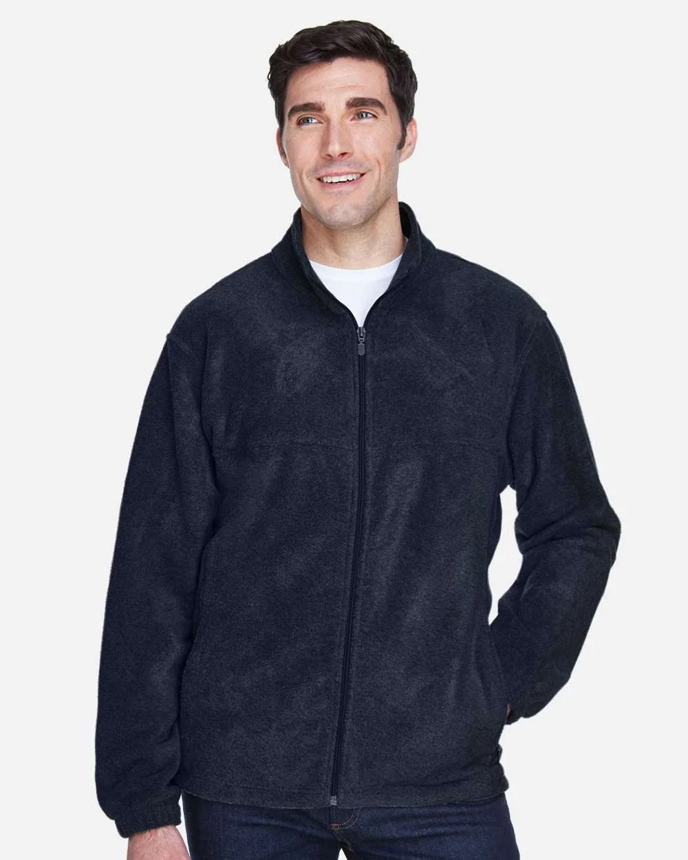 Harriton-M990T-Men's Tall Full-Zip Fleece - Image 14