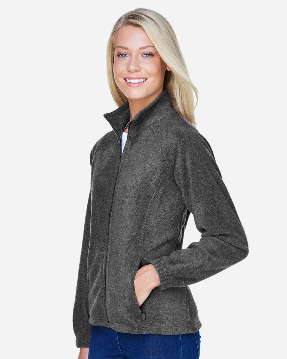 Harriton-M990W-Women's Full-Zip Fleece - Image 10
