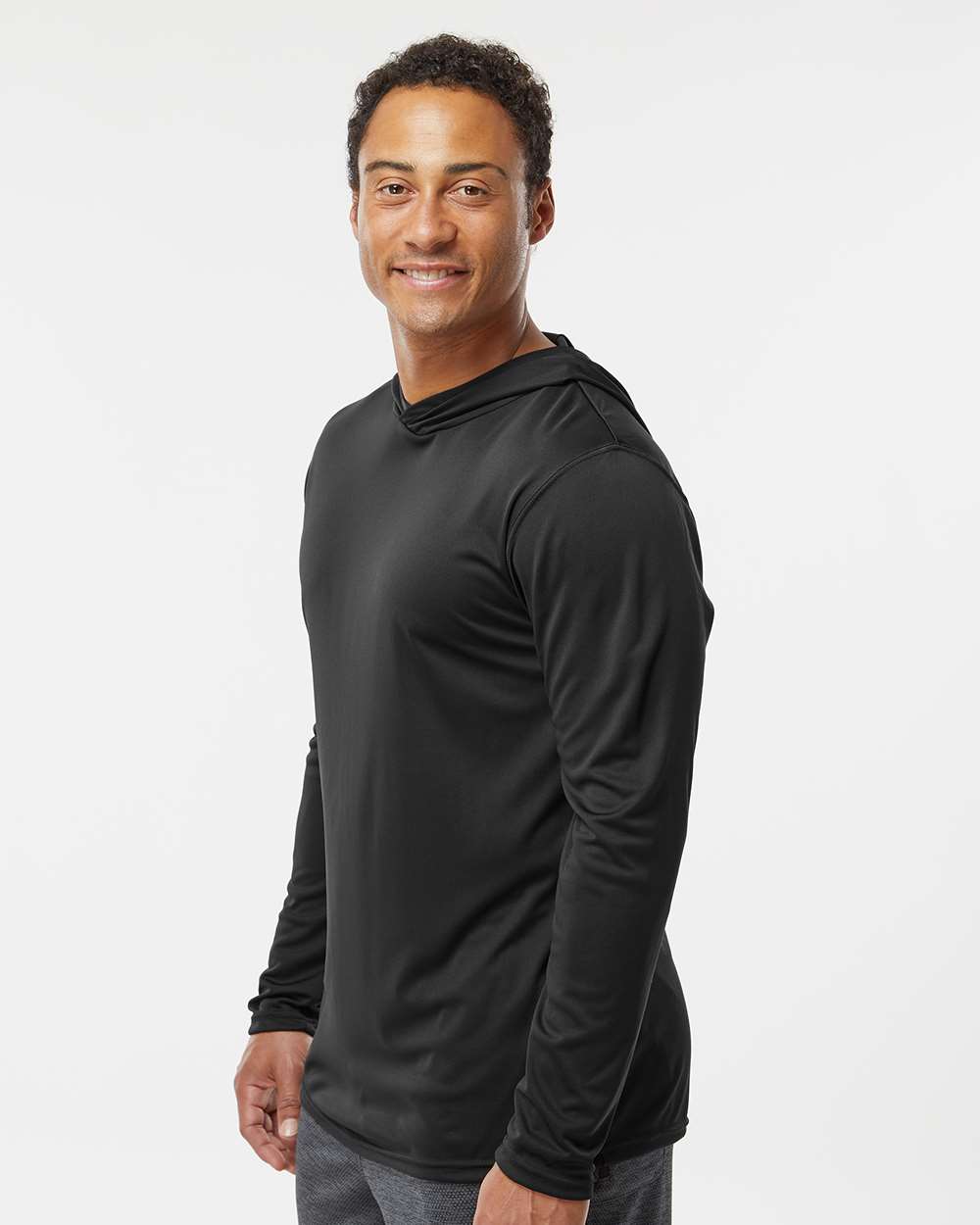 Holloway-222830-Momentum Hooded Long Sleeve T-Shirt - Image 5