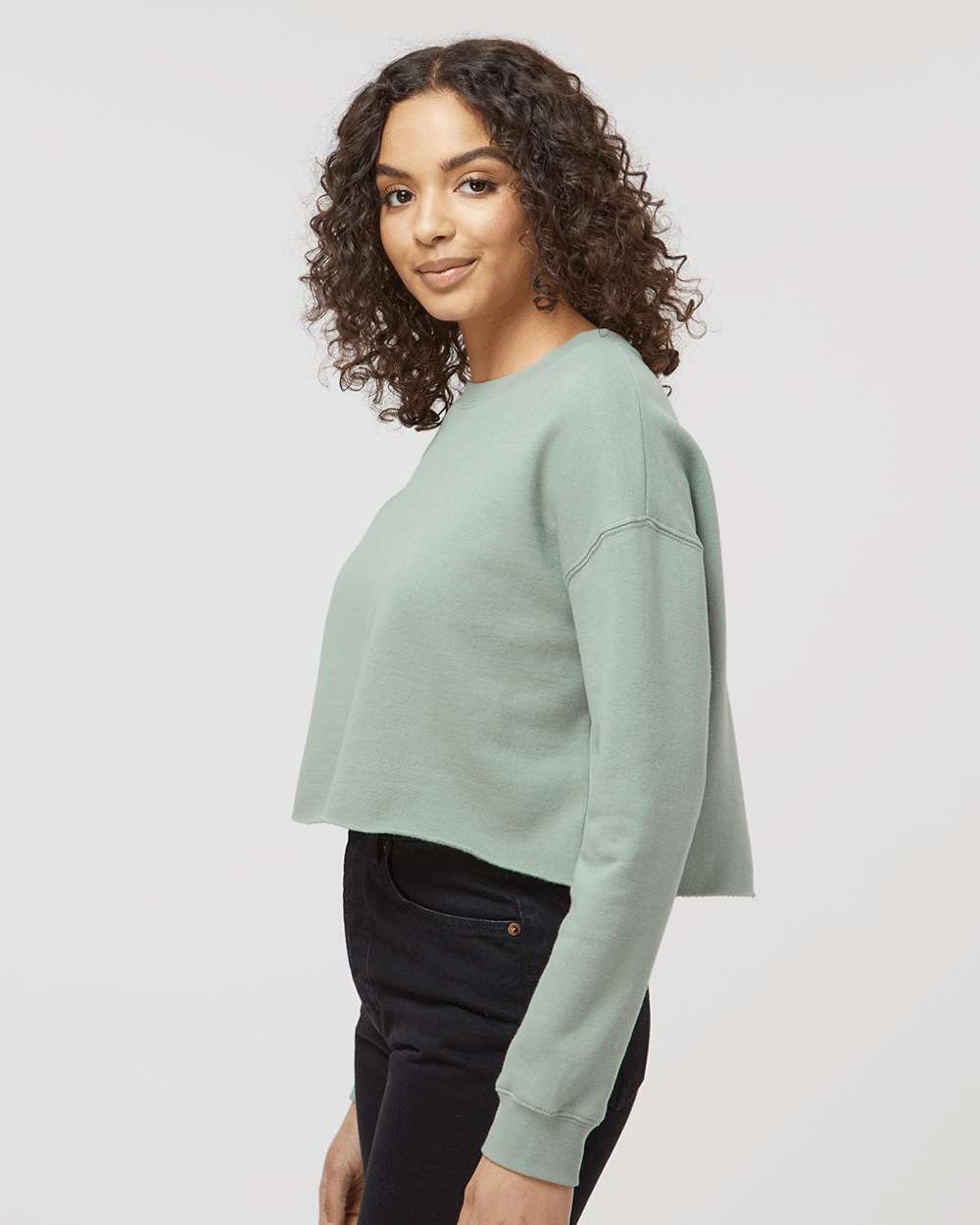 Independent Trading Co.-AFX24CRP-Women's Lightweight Crop Crewneck Sweatshirt - Image 36