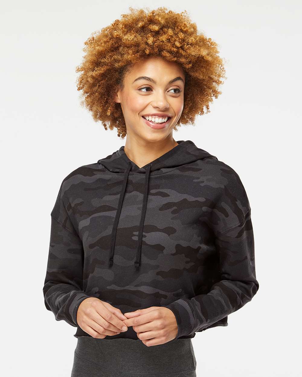 Independent Trading Co.-AFX64CRP-Women’s Lightweight Crop Hooded Sweatshirt - Image 11