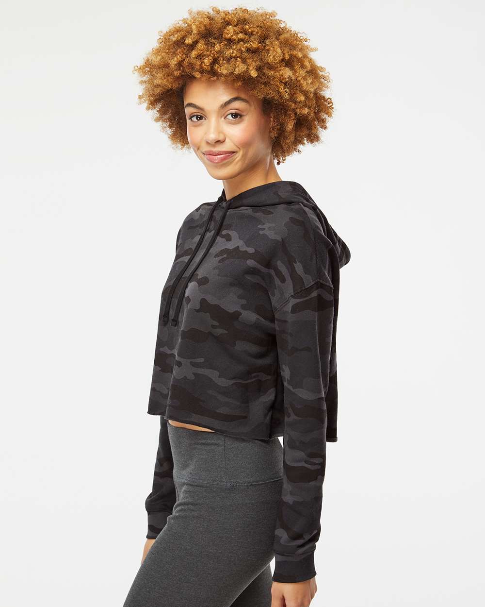 Independent Trading Co.-AFX64CRP-Women’s Lightweight Crop Hooded Sweatshirt - Image 12