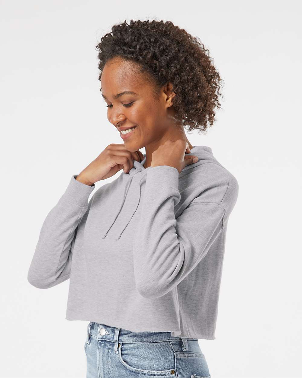Independent Trading Co.-AFX64CRP-Women’s Lightweight Crop Hooded Sweatshirt - Image 30