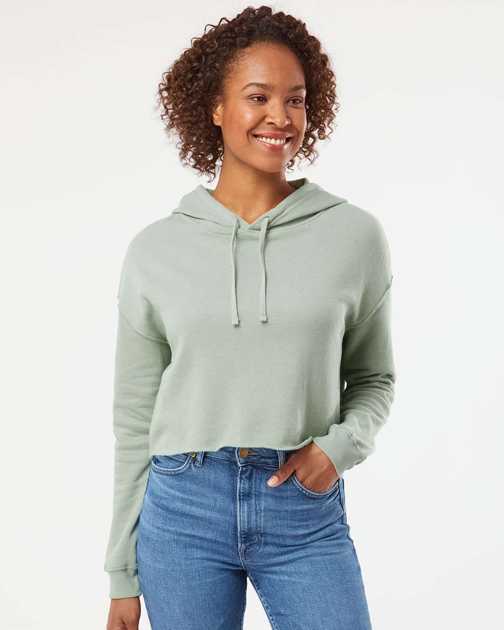 Independent Trading Co.-AFX64CRP-Women’s Lightweight Crop Hooded Sweatshirt - Image 35