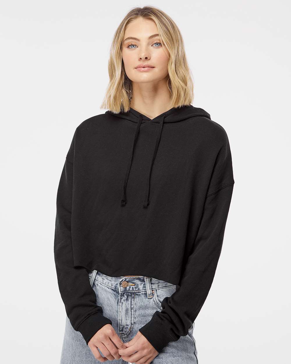 Independent Trading Co.-AFX64CRP-Women’s Lightweight Crop Hooded Sweatshirt - Image 4