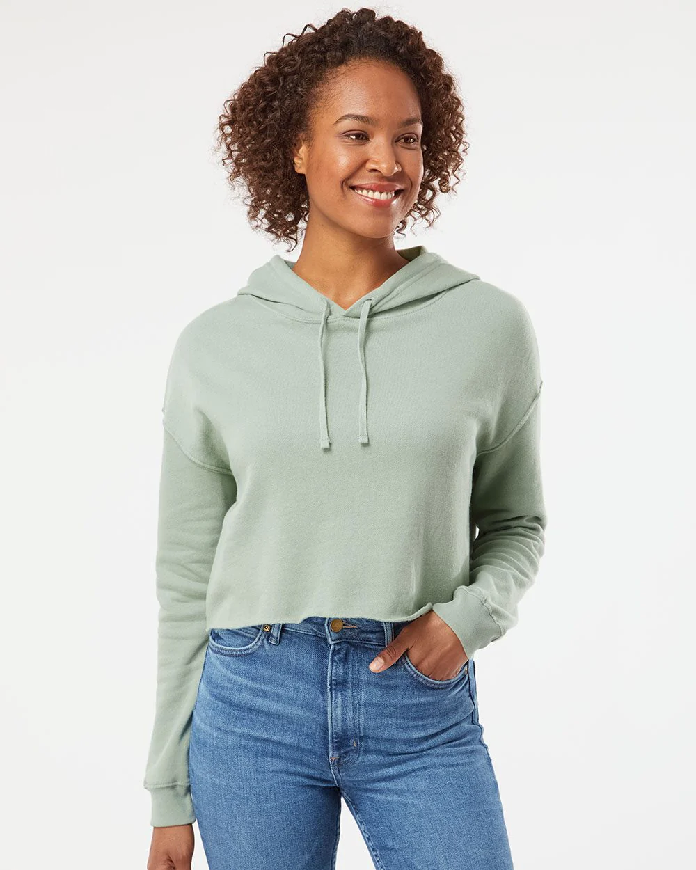 Independent Trading Co.-AFX64CRP-Women’s Lightweight Crop Hooded Sweatshirt - Image 7
