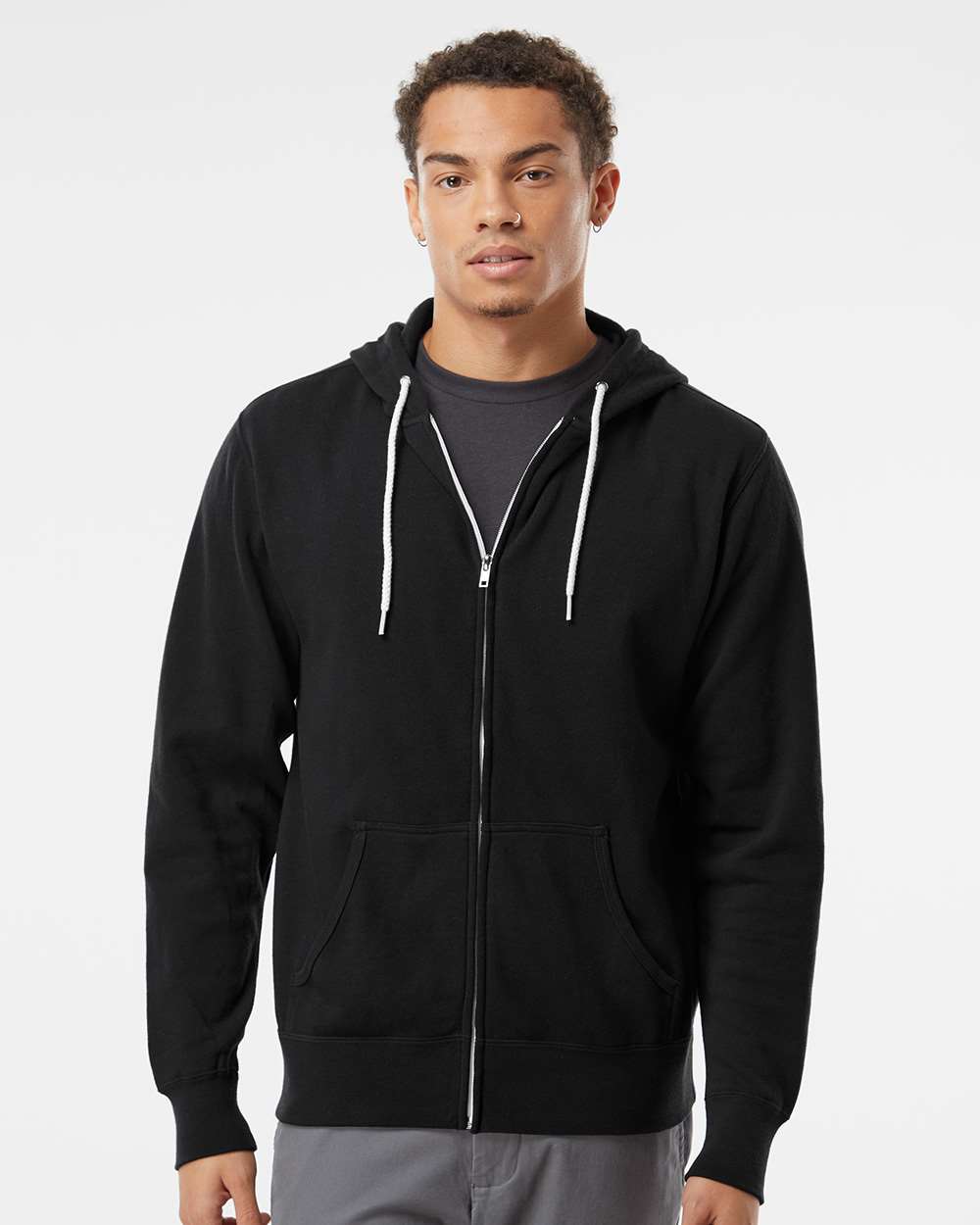 Independent Trading Co.-AFX90UNZ-Lightweight Full-Zip Hooded Sweatshirt - Image 11