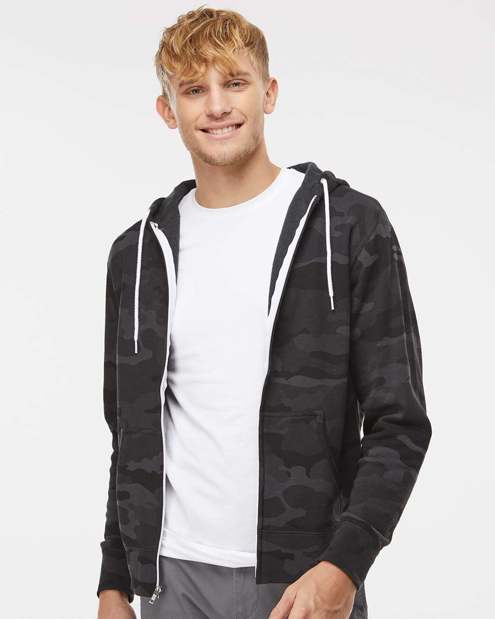 Independent Trading Co.-AFX90UNZ-Lightweight Full-Zip Hooded Sweatshirt - Image 17