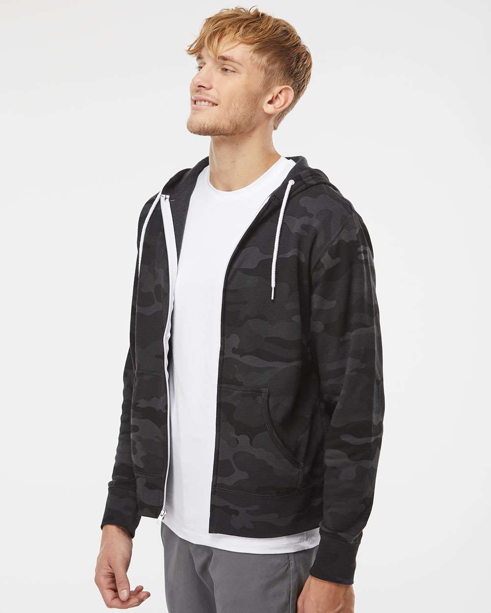 Independent Trading Co.-AFX90UNZ-Lightweight Full-Zip Hooded Sweatshirt - Image 18