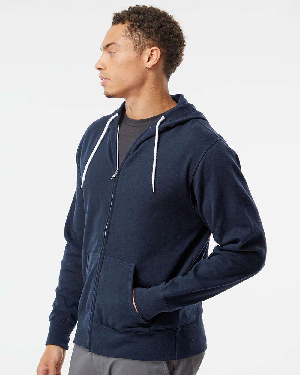 Independent Trading Co.-AFX90UNZ-Lightweight Full-Zip Hooded Sweatshirt - Image 30