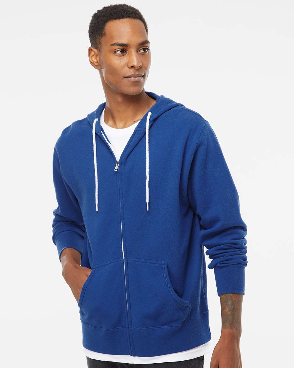 Independent Trading Co.-AFX90UNZ-Lightweight Full-Zip Hooded Sweatshirt - Image 35
