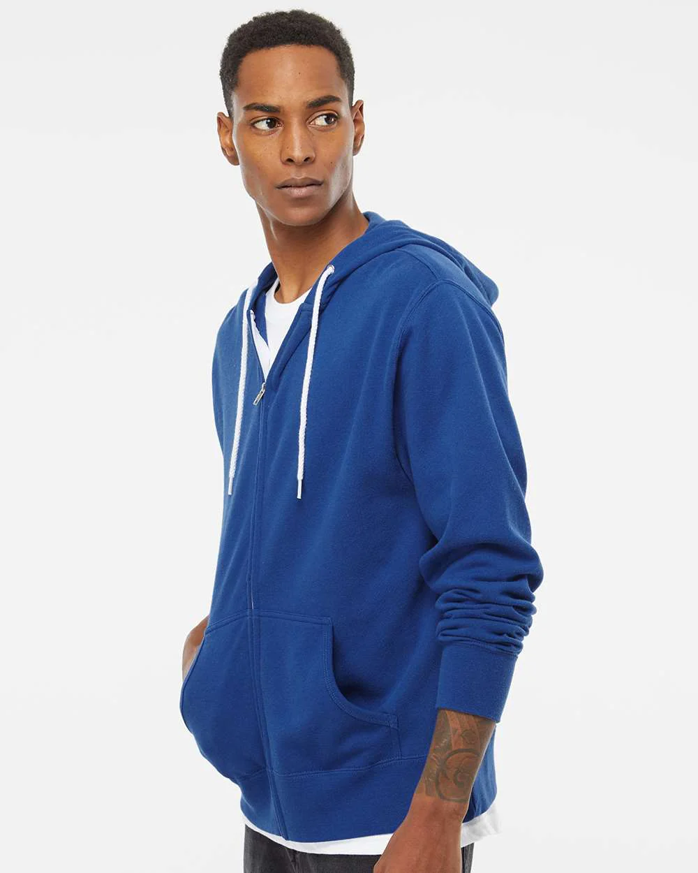 Independent Trading Co.-AFX90UNZ-Lightweight Full-Zip Hooded Sweatshirt - Image 36