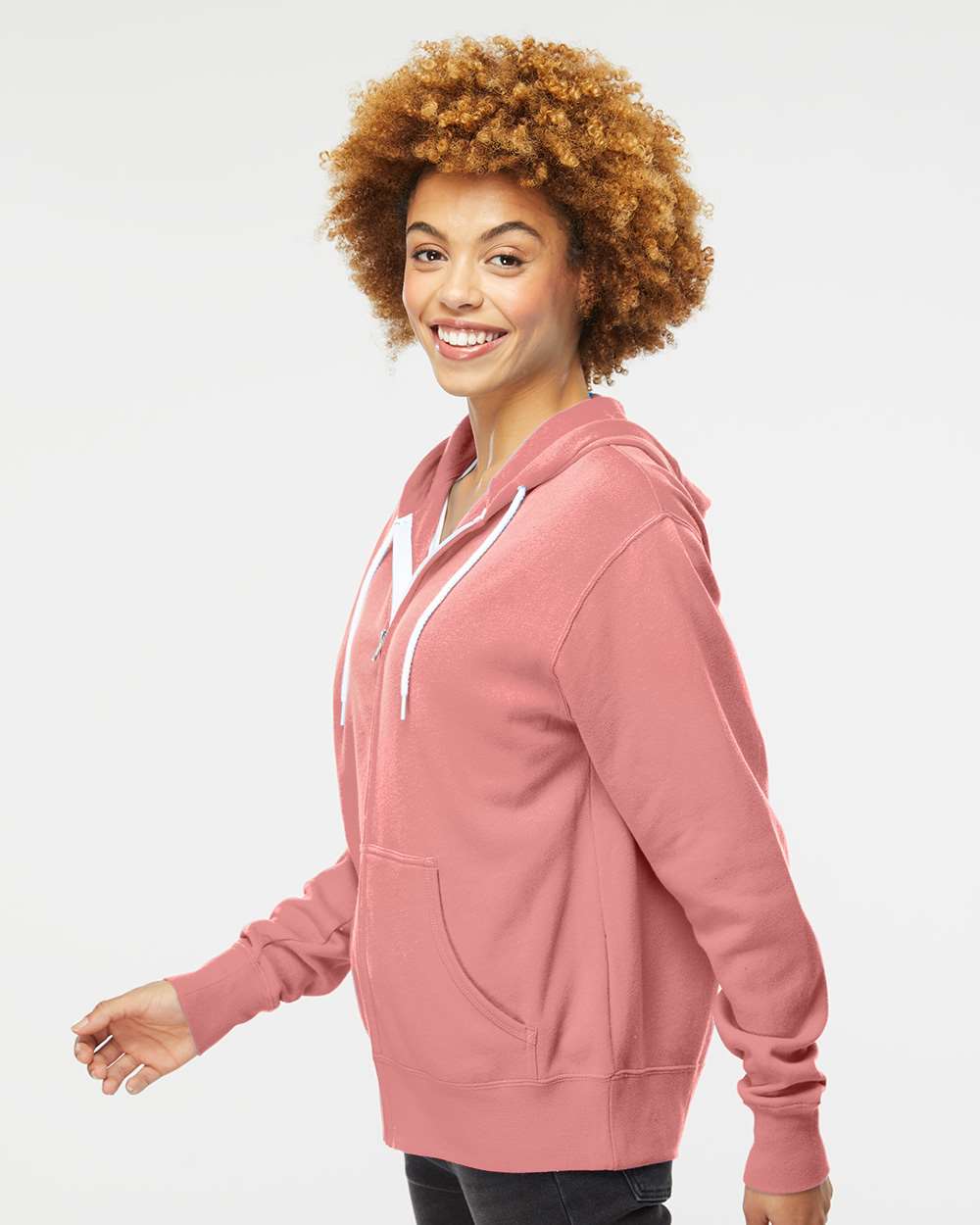 Independent Trading Co.-AFX90UNZ-Lightweight Full-Zip Hooded Sweatshirt - Image 48