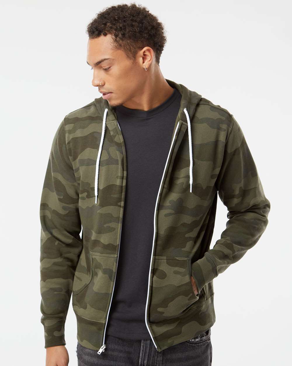 Independent Trading Co.-AFX90UNZ-Lightweight Full-Zip Hooded Sweatshirt - Image 53