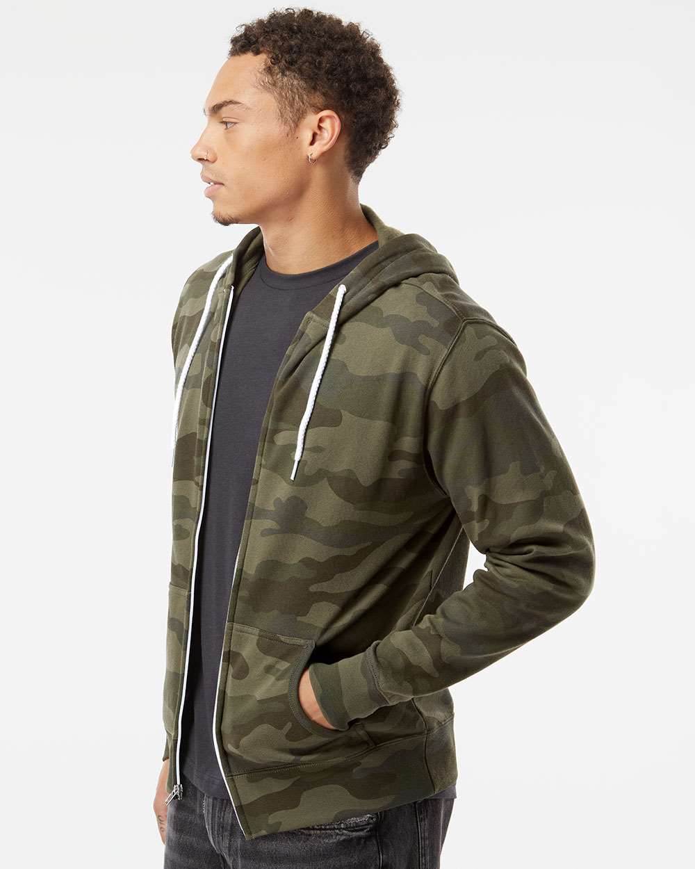 Independent Trading Co.-AFX90UNZ-Lightweight Full-Zip Hooded Sweatshirt - Image 54
